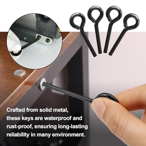 5/32" Standard Hex Dogging Key, Black, 12PCS - color: 5/32", size: 12 PCS
