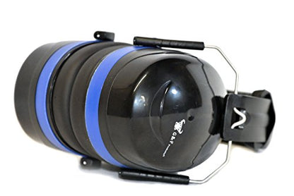 G & F Products Safety Ear Muffs 2 Pack, 34dB NRR Hearing Protection with Adjustable Headband for Shooting, Work & Kids - color: Blue (1 Pc)