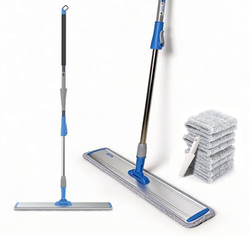 24 in Microfiber Wet & Dry Mops Heavy Duty Commercial Flat Floor Mop - size: 24 IN