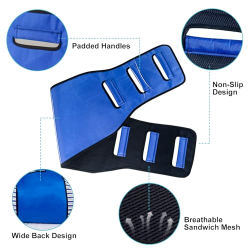 Transfer Belt Transfer Sling Padded Gait Belts with Seniors Patient Lift - color: Blue 2