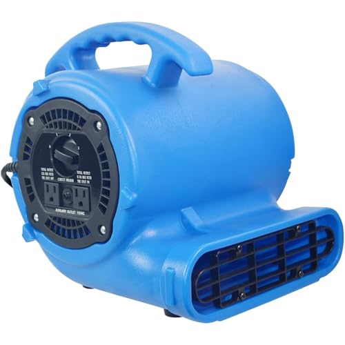 1/4hp 900CFM Air Mover Carpet Dryer Floor Fan Cooling Fan - Industrial Heavy Duty Abanico de Piso Blower Fan with High Power for Commercial Industrial and Pro Janitorial Use [WWD28]