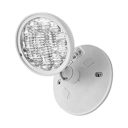 GZRUIYANG Emergency Remote Head Lighting, Single Round Head Emergency Light, UL Listed, Multi Voltage 3.6 to 24 Volt Input, 3 Watts, 180 Lumen, No Battery Inside - size: Remote Single Head, Round
