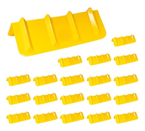Mytee Products 20 Pack 8"x8"x36" Yellow Flatbed Corner Protector - V Shaped Edge Guard for Tie-Down Winch & Ratchet Straps - Plastic Corner Protector for Flatbed Trailer Cargo Load - color: Yellow, size: 20 - Pack