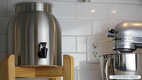 New Wave Enviro Stainless Steel Water Dispenser, 2.2-Gallon(single) - color: Stainless Steel, style: Stainless Steel