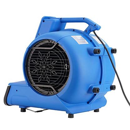 VEVOR Air Mover, 1/2 HP 2600 CFM Carpet Dryer for Cooling and Ventilating - size: 2600 CFM (1/2 HP)