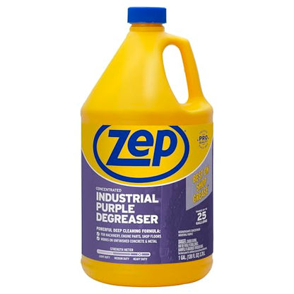 Zep Industrial Purple Cleaner and Degreaser Concentrate - 1 Gallon (Case of 4) ZU0856128 - Easy to Rinse Formula - size: 128 Fl Oz (Pack of 4)