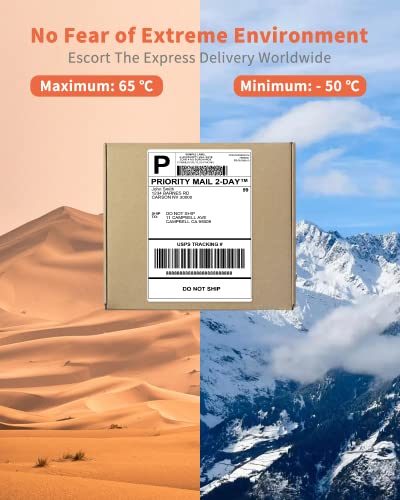 100 PCS 4x6 Thermal Label Roll - White 4"x6" Labels Shipping Supplies Labels for Thermal Label Printer - Permanent Adhesive Thermal Shipping Label for Shipping Packages - Water/Oilproof Mailing Labels - color: White-100