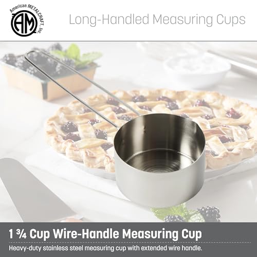 American Metalcraft MCL175 Stainless Steel Measuring Cup, 1 3/4-Cup - size: 1 3/4 Cup