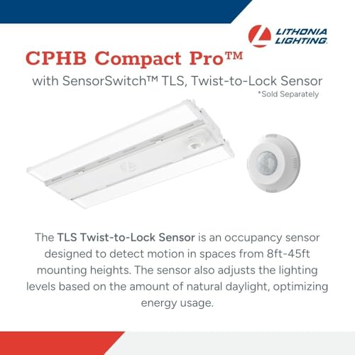 Lithonia Lighting Compact Pro LED High Bay Light Adj Lumens, 4000K/5000K - color: ALO, Switchable Color, size: 22.8-Inch