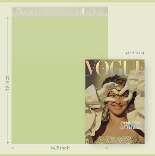 Metronic Poly Mailers 14.5x19 500PC Large Shipping Bags for Small Business - color: Avocado Green, size: 14.5X19 500PC