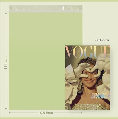 Metronic Poly Mailers 14.5x19 500PC Large Shipping Bags for Small Business - color: Avocado Green, size: 14.5X19 500PC