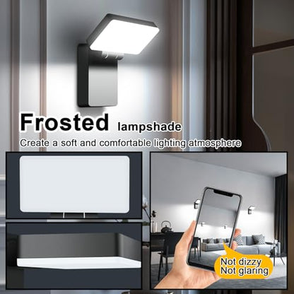 40W Modern Outdoor Wall Light, 360° Rotatable Neighbor-Friendly - size: 40W-5000K-1Pack
