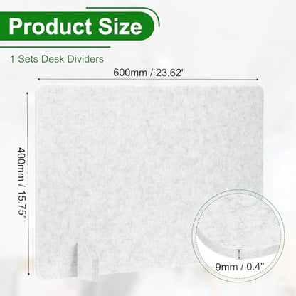 PATIKIL Desk Dividers 24" x 16",with 4Pcs Support Feet, Light Gray Style C - color: Light Gray Style C, size: 24" x 16"