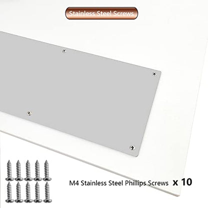 Door Metal Kick Plate 10x30 inches Aluminum Plates Silver - color: Silver, size: 30inches