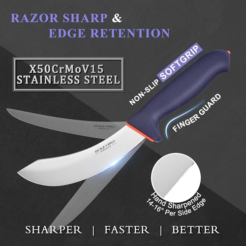 3 PCS Butcher Knife Set, Professional Meat Cutting Knives - style: 3PCS Knife Set