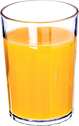 Carlisle FoodService Products Bistro Tumbler Plastic Tumbler for Restaurants, Catering, Kitchens, Plastic, 8.4 Ounces, Clear, (Pack of 72) - style: 8 oz (Case of 72)