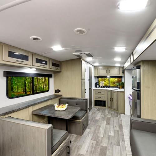Facon 12V RV Oval Pancake Light, Length: 6'', 4000K Nature White Light, 12Volt Interior RV Ceiling Dome Light with On/Off Switch, for RV Motorhomes Camper Caravan Trailer Boat - size: Switch Only, 1 Pack
