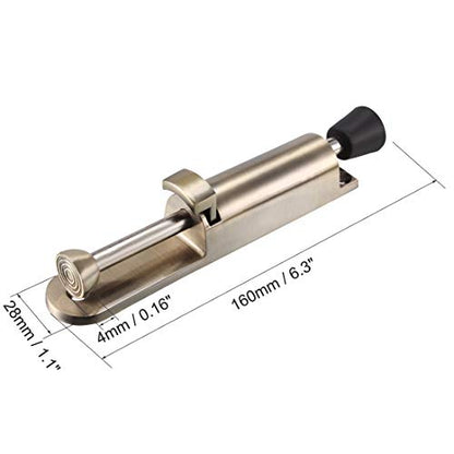 uxcell Kickdown Door Stopper Spring Loaded Foot Pedal Door Stops Holder Bronze Tone - color: Bronze Tone