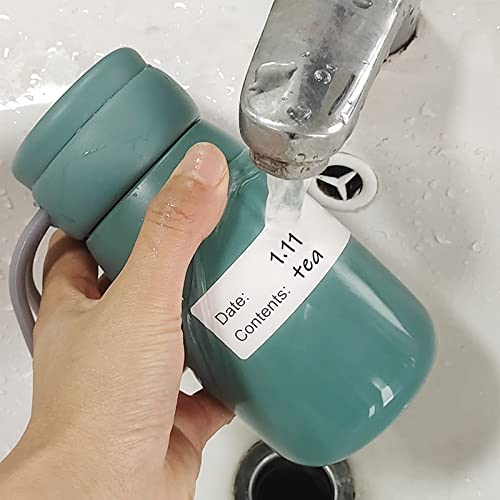 500pcs Food Labels,1 x 3 Inch Freezer Labels Removable for Food Containers, Mason Jar, Water/Oil/Tear Resistant,No Residue Food Storage Labels Perfect for Kitchen - color: Freezerbk