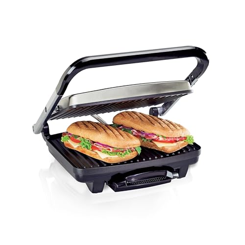 Hamilton Beach Panini Press, Sandwich Maker & Electric Indoor Grill - color: Stainless Steel