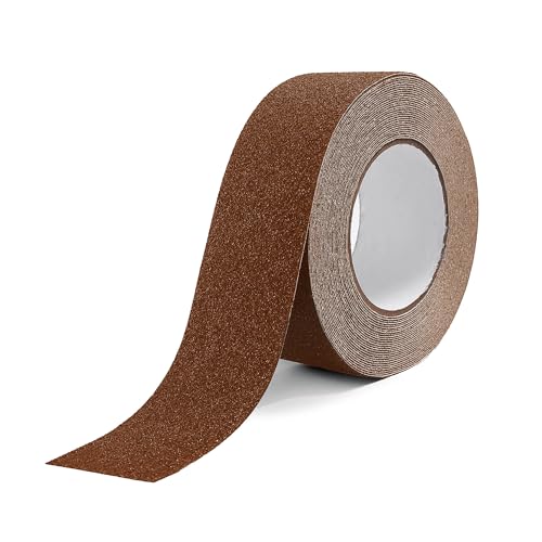 Reniteco 2" x33Ft Anti Slip Tape Coffee Heavy Duty Grip 1PC - color: 02-Coffee, size: 2in x 33Ft