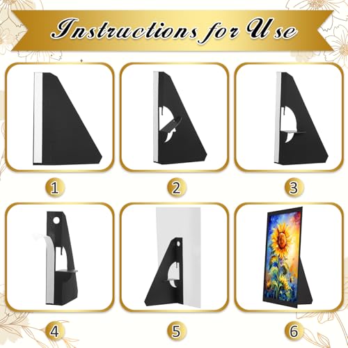 Marspark 12 Pack Poster Stand,7 Inch,Black - color: Black, size: 7 Inch