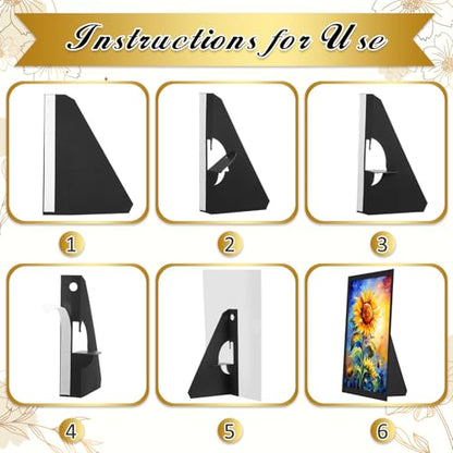 Marspark 12 Pack Poster Stand,7 Inch,Black - color: Black, size: 7 Inch