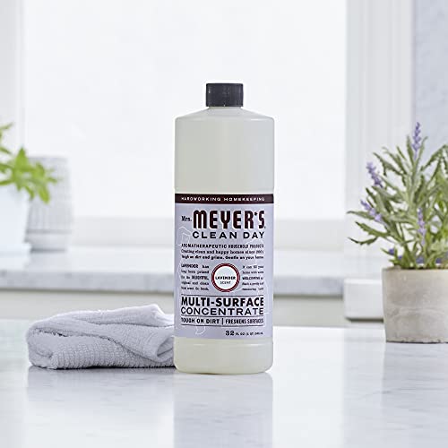 MRS. MEYER'S CLEAN DAY Multi-Surface Cleaner Concentrate, Use to Clean Floors, Tile, Counters, Lavender, 32 fl. oz (Pack of 2) - size: 32 Fl Oz (Pack of 2)
