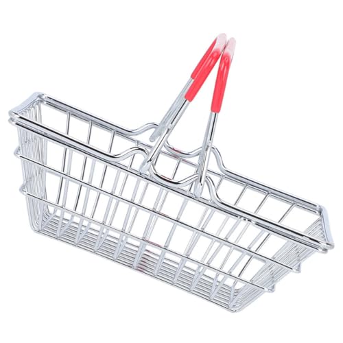 BESTOYARD Mini Shopping Basket with Handles - Compact Portable