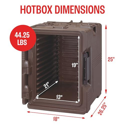Cambro Insulated Food Pan Carrier - Hotbox for Catering & Transport - UPCS400 Series (Brown) - color: Brown