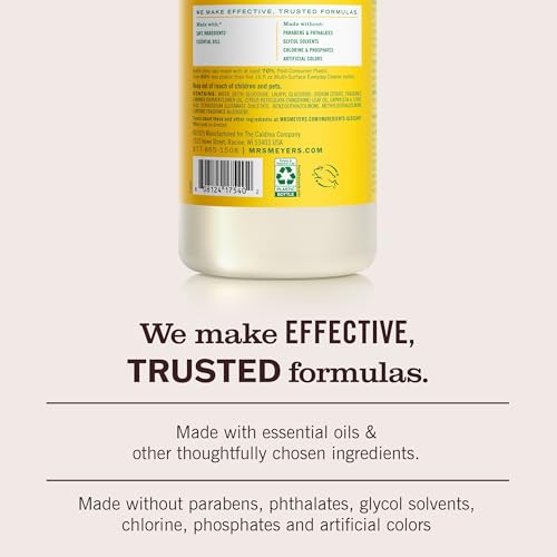 MRS. MEYER'S CLEAN DAY Multi-Surface Concentrate, Honeysuckle, 32 fl oz - size: 32 Fl Oz (Pack of 1)