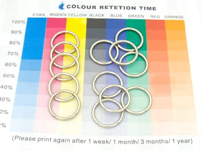 40pcs 4 Sizes O Rings Welded Strong Metal Heavy Duty Round Ring for Pet Collars Buckle Belts Strap Webbing Sewing - color: 1"(25mm) Silver 20pcs