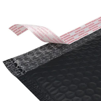 Water Resistant Bubble Envelope Mailers [10 Pack] 10.5 inch x 15 inch #5 Black Poly Padded Shipping Envelopes Self Sealing Cushioned Packaging Bags - size: #5 - 10.5"x15"
