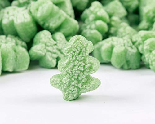 Bubblefast! Brand FunPak Plant Based Biodegradable Packing Peanuts, 1.5 cu ft Bag, Compostable (Green Christmas Trees) - color: Green Christmas Trees