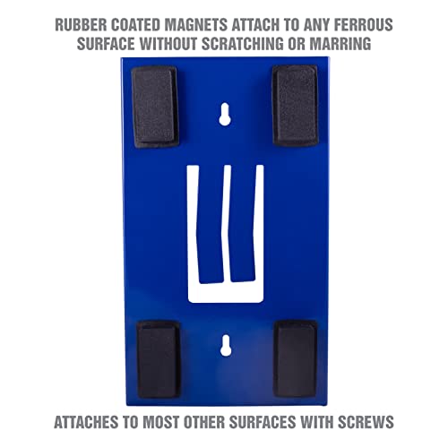 OEMTOOLS 23124 Blue Magnetic Glove Dispenser, Disposable Gloves Box Holder, Magnetic Glove Box Holder for Wall Mount - color: Blue