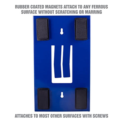 OEMTOOLS 23124 Blue Magnetic Glove Dispenser, Disposable Gloves Box Holder, Magnetic Glove Box Holder for Wall Mount - color: Blue