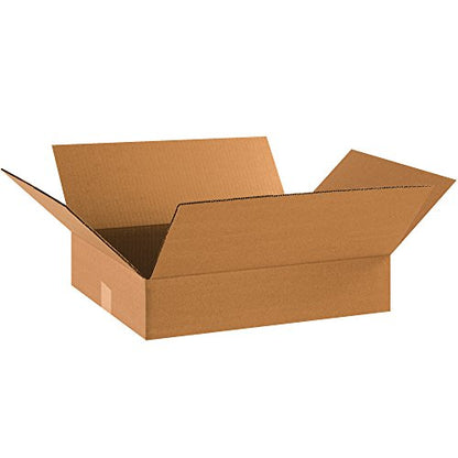 SHIP NOW SUPPLY 18 x 14 x 4 Corrugated Cardboard Boxes, Flat 18"L x 14"W x 4"H, Pack of 25 | Shipping, Packaging, Moving, Storage Box for Home or Business, Strong Wholesale Bulk Boxes