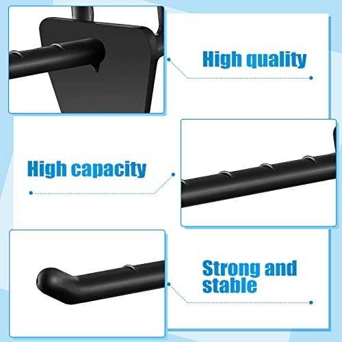 Unittype 100 Pack Plastic Pegboard Hooks, 4 Inch, Black
