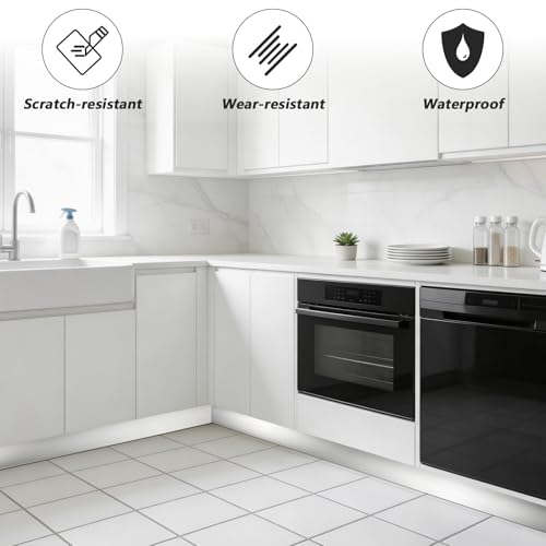 Stainless Steel Toe Kick Cover, 4" x 118" Baseboard Plate, Self Adhesive Kickplate for Bottom of Door, Kitchen Island, Cabinet, Cupboard