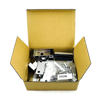 Harris Hardware TP1100 Toilet Partition Die Cast Zamac Complete Inswing Door Hardware Set, 1 in. Door 1-1/4 in. Pilaster - size: 1 in. Inswing