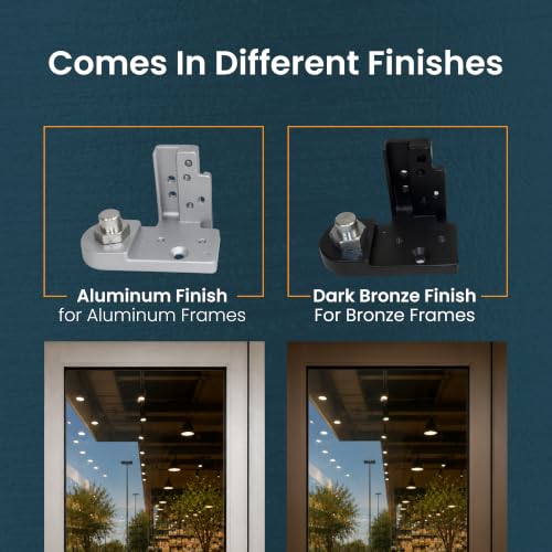 Pacific Doorware Kawneer Style Pivot Hinge Set - Right, Bronze - color: Duronotic Bronze, size: Right Hand