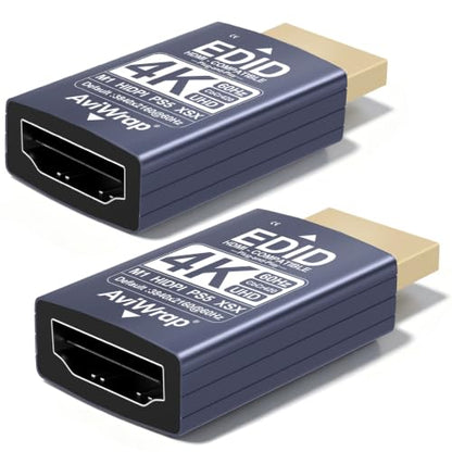 4K 60Hz HDMI EDID Emulator,HDCP Passthrough Adapter,2-Pack - color: 2K/120Hz, size: 2pack