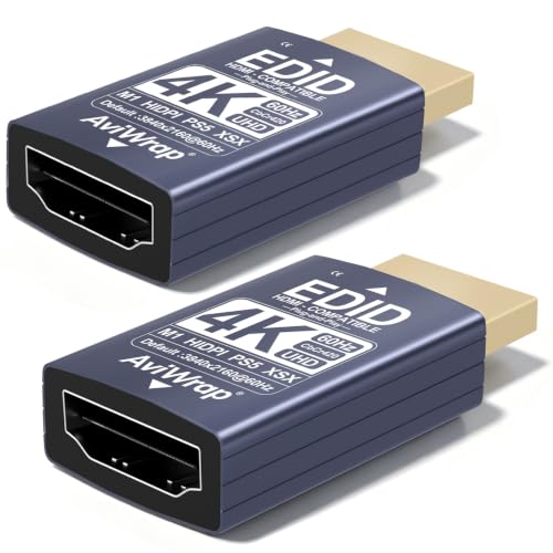 4K 60Hz HDMI EDID Emulator,HDCP Passthrough Adapter,2-Pack - color: 2K/120Hz, size: 2pack