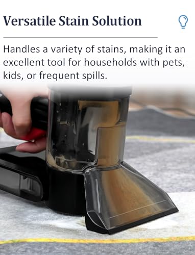 Sub Surface Carpet Extraction Vacuum Attachments for Water Wet Extractor Vac Cleaners, Stain Remover Deep Cleaning Rug Shampooer Tools for Sofa, Rug, Car Seats – Spray & Extract Stains Easily