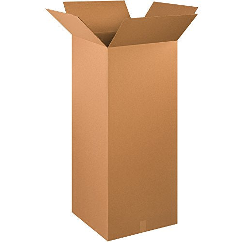 Box USA Moving Boxes Tall 20" x 20" x 48"Pack of 15, Durable Kraft Corrugated Boxes for Shipping, Packaging, Moving & Storage Boxes - size: 20" x 20" x 48"