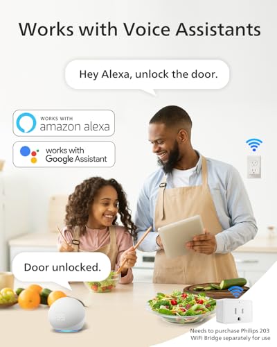 Philips Smart Deadbolt Lock with 2 Lever Handle, Keypad Front Door Lock Set - color: Nickel, style: Smart Lock Set