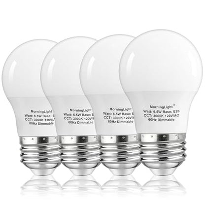 A15 Ceiling Fan Light Bulbs 60Watt, 3000K Soft White, Dimmable, 4-Pack - color: 3000k Soft White