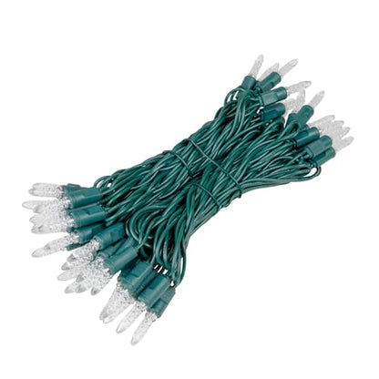 Novelty Lights 25FT 50 LED M5 Christmas String Lights, Pure White - color: Pure White
