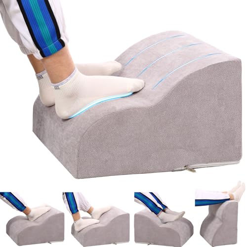 Foot Rest for Under Desk at Work.Multifunctional 3-Tier Foot Stool - color: Standard-light Grey