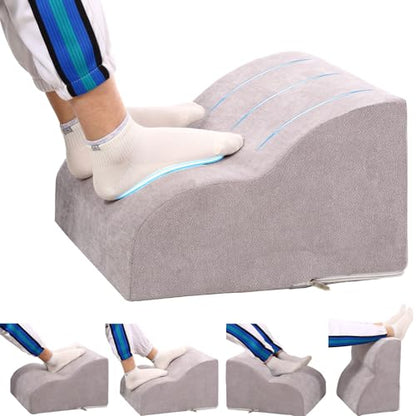 Foot Rest for Under Desk at Work.Multifunctional 3-Tier Foot Stool - color: Standard-light Grey